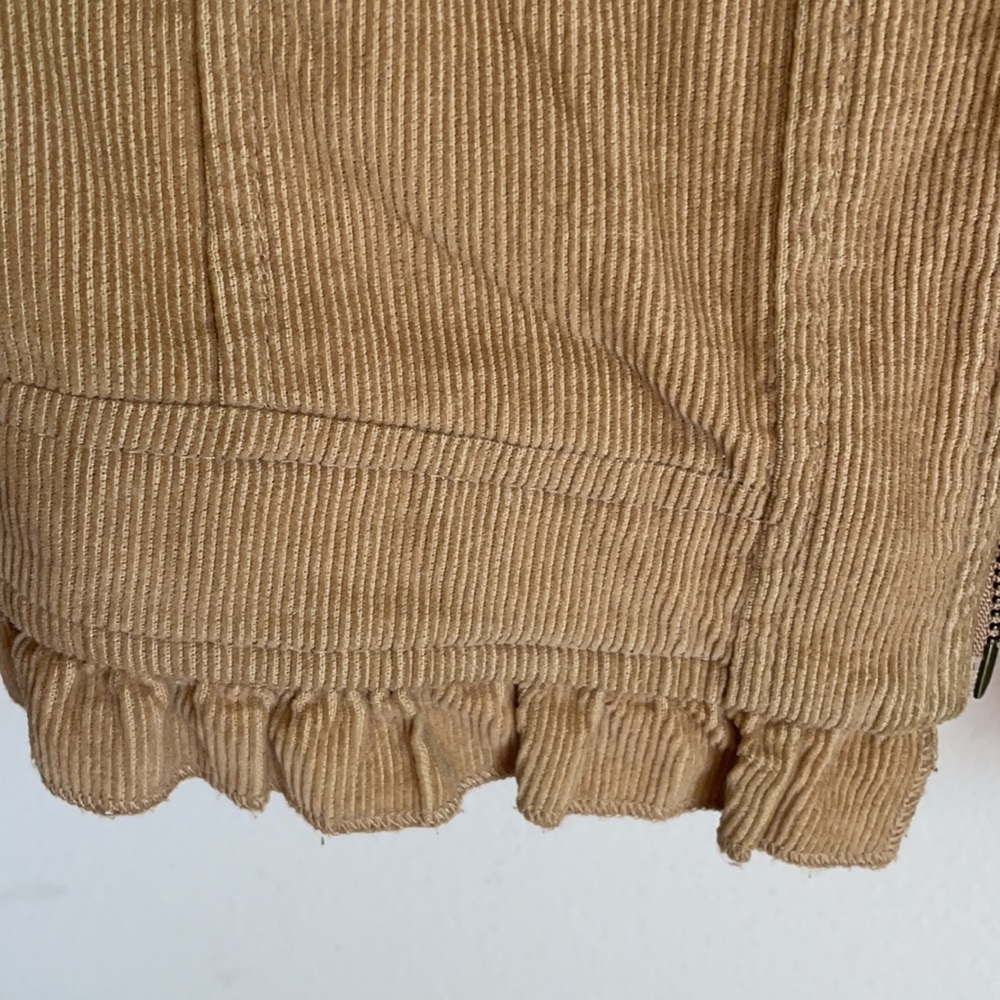 Sandro Corduroy 100% Cotton Jacket Brown Tan Size XL - Picture 4 of 5